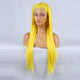 Tempting Yellow Front Lace Long Bangs-Lace Front Wig-UNIQSO