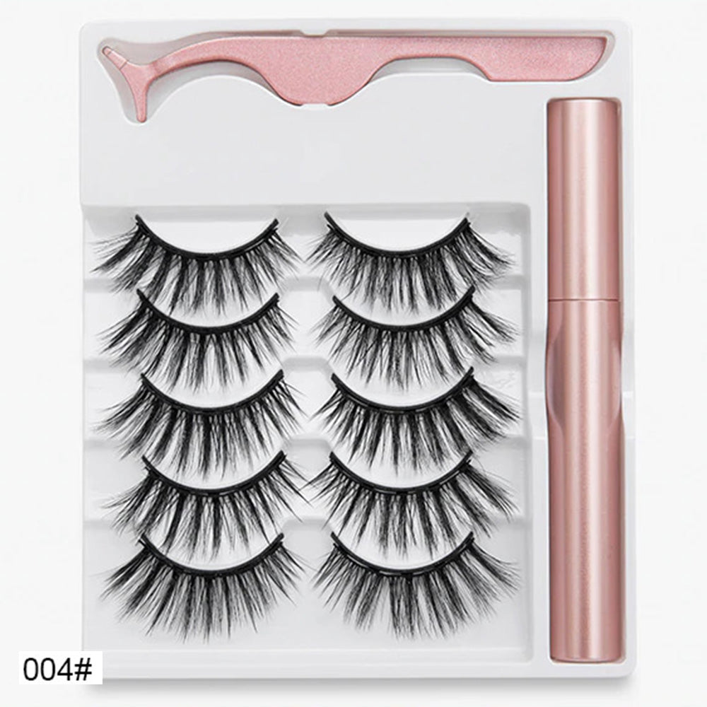 Sexy Sheep Magnetic Faux Mink Volume Eyelashes Kit Set (5 Pairs