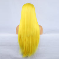 Tempting Yellow Front Lace Long Bangs-Lace Front Wig-UNIQSO