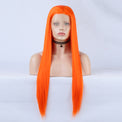 Swish Orange Front Lace Long Straight Wig-Lace Front Wig-UNIQSO