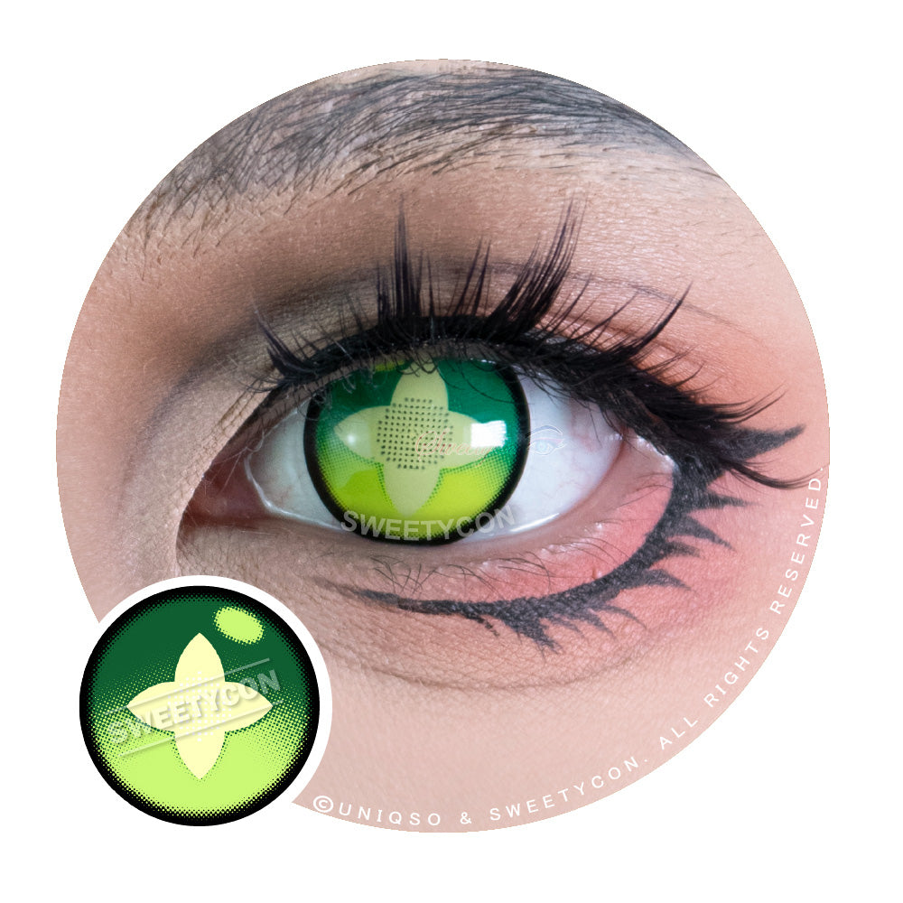 Sweety Clover Green (1 lens/pack)-Colored Contacts-UNIQSO