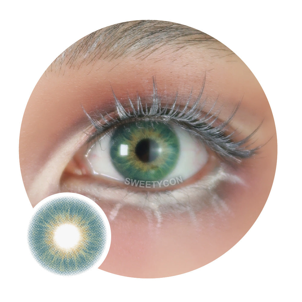 Sweety Dazzling Hazel Green-Colored Contacts-UNIQSO
