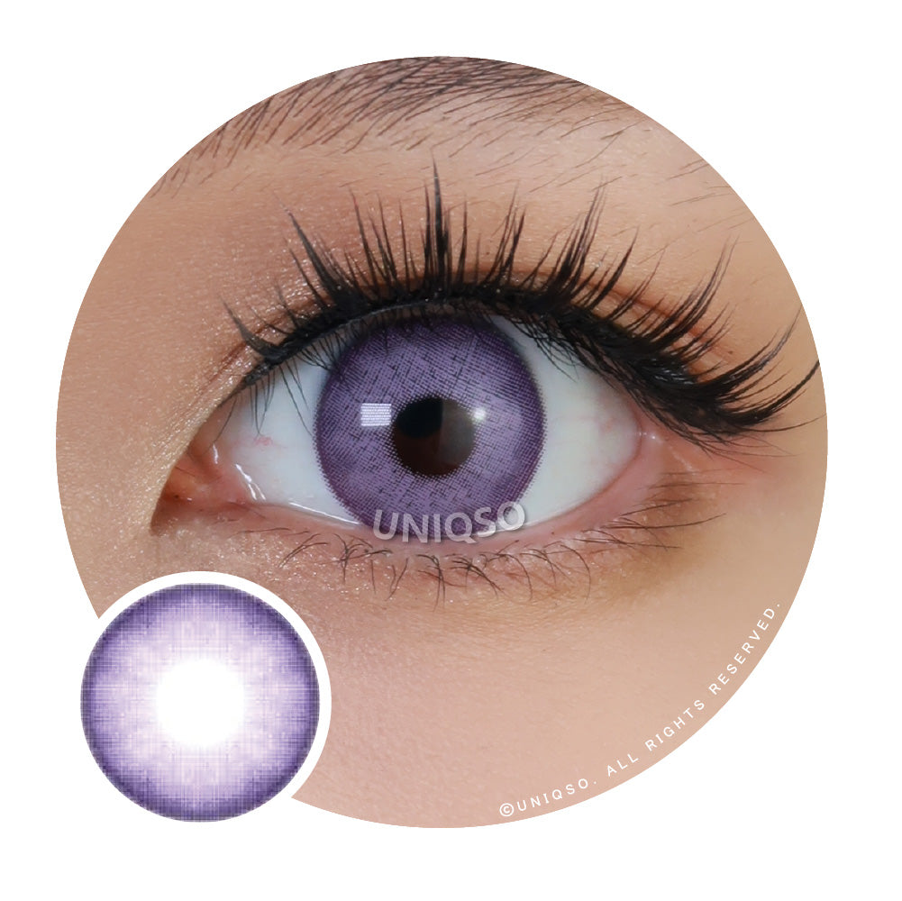 Kazzue Festival Violet Colored Contacts – UNIQSO