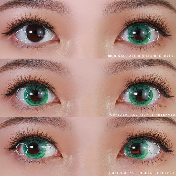 Kazzue Starryeye Green (1 lens/pack)-Colored Contacts-UNIQSO