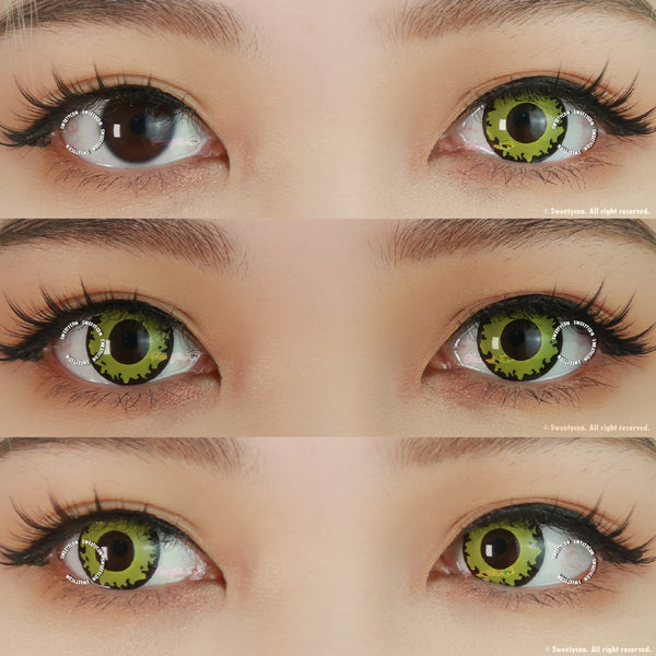 Sweety Crazy Lizard Fire (1 lens/pack)-Crazy Contacts-UNIQSO