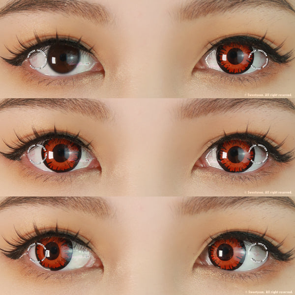 Sweety Crazy Red Wizards (1 lens/pack)-Crazy Contacts-UNIQSO