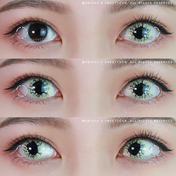 Sweety Crazy Black Rage (1 lens/pack)-Crazy Contacts-UNIQSO