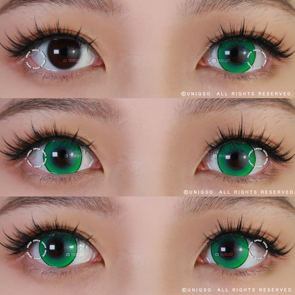 Kazzue Intense Pop Green Colored Contacts – UNIQSO