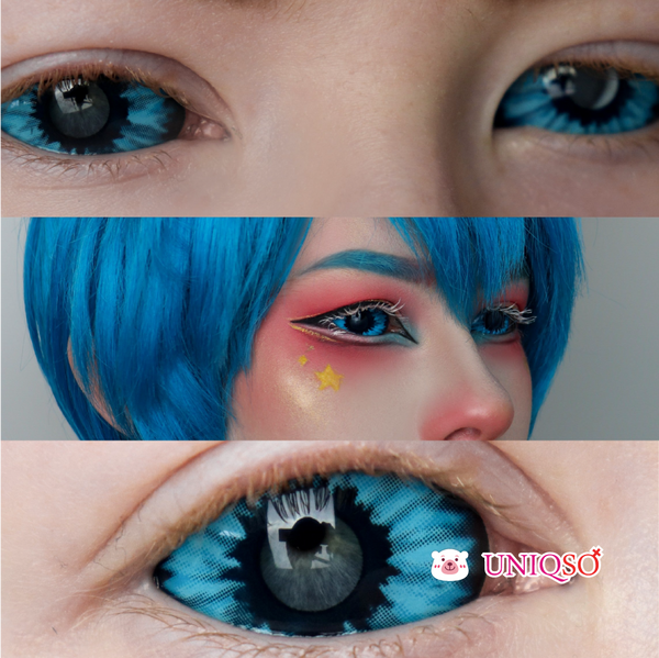 Sweety Blue Sclera Contacts - Blue Elf (1 lens/pack)-Sclera Contacts-UNIQSO