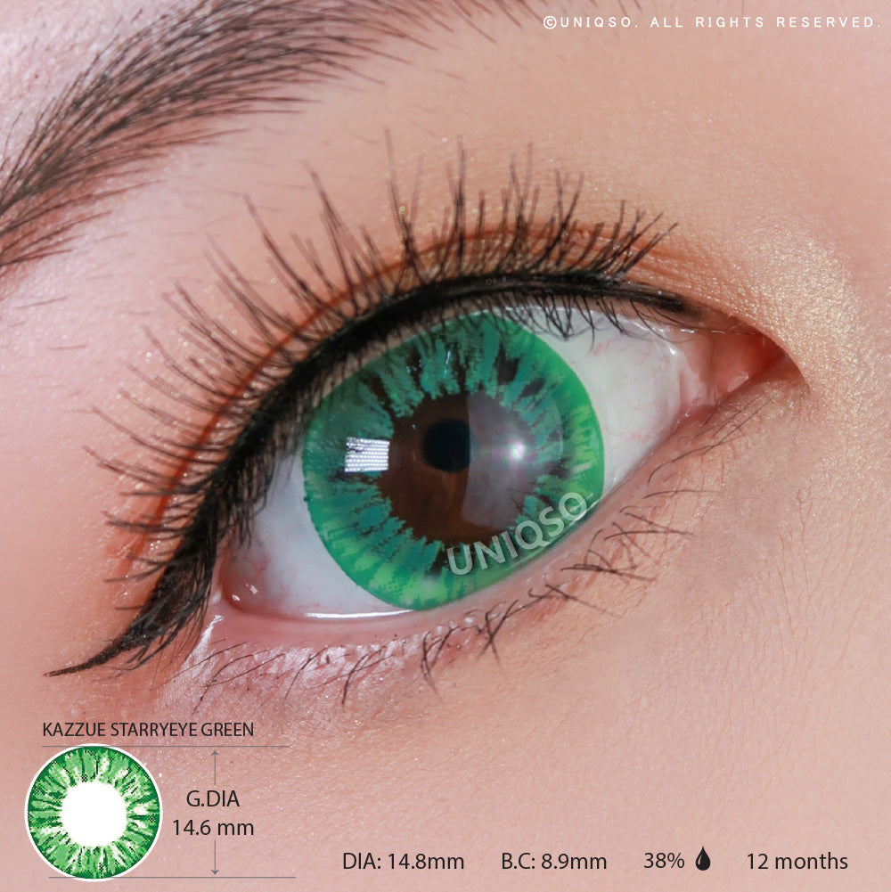ULTRA LENS ゴーグル 緑色 プレミアムレンズ Kazzue Starryeye Green Colored Contacts – UNIQSO