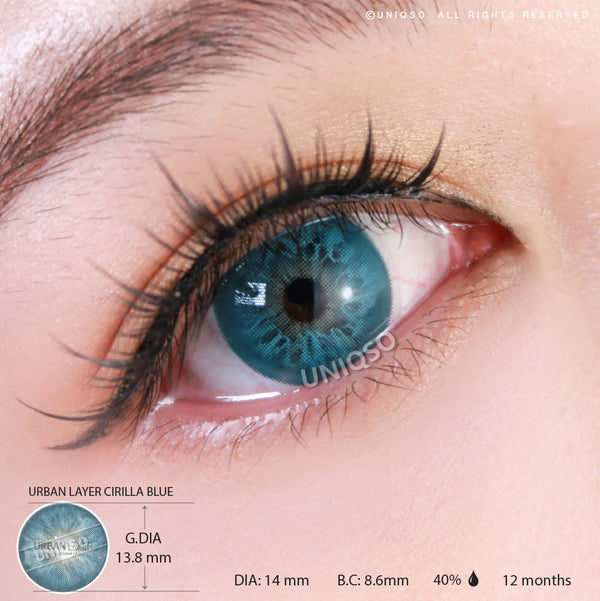 Urban Layer Cirilla Blue (1 lens/pack)-Colored Contacts-UNIQSO