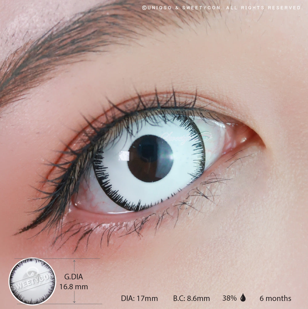 Mini Sclera Mystic White | Colored Contacts – UNIQSO
