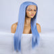 Pamper Blue Front Lace Long Hair Wig-Lace Front Wig-UNIQSO