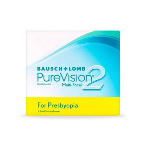 Bausch & Lomb PureVision2 Multifocal (6 lenses/pack)-Clear Contacts-UNIQSO