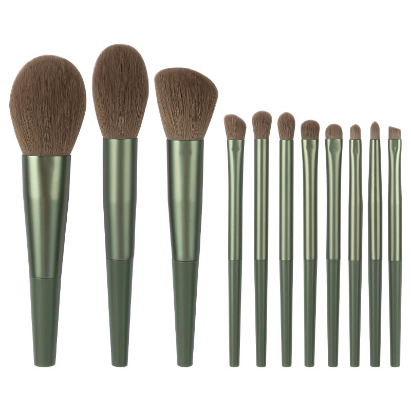 11pcs Long Tube Makeup Brushes Set-Makeup Brushes-UNIQSO