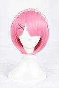 Cosplay Wig - Zero kara Hajimeru Isekai Seikatsu: Ram-Cosplay Wig-UNIQSO