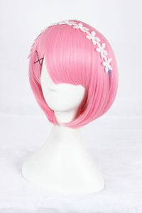 Cosplay Wig - Zero kara Hajimeru Isekai Seikatsu: Ram-Cosplay Wig-UNIQSO