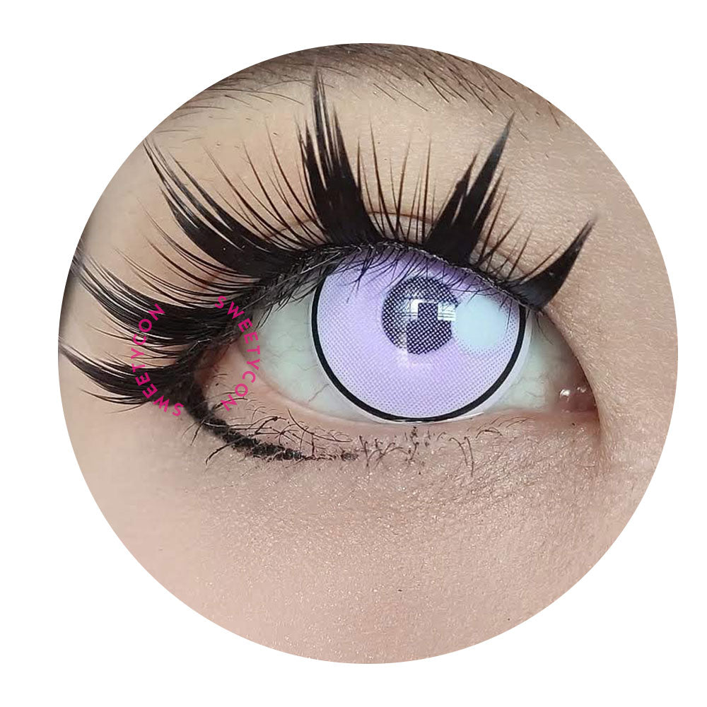 Sweety Anime Cloud Rim Violet (1 lens/pack)-Colored Contacts-UNIQSO