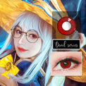 Sweety Devil Red (1 lens/pack)-Colored Contacts-UNIQSO