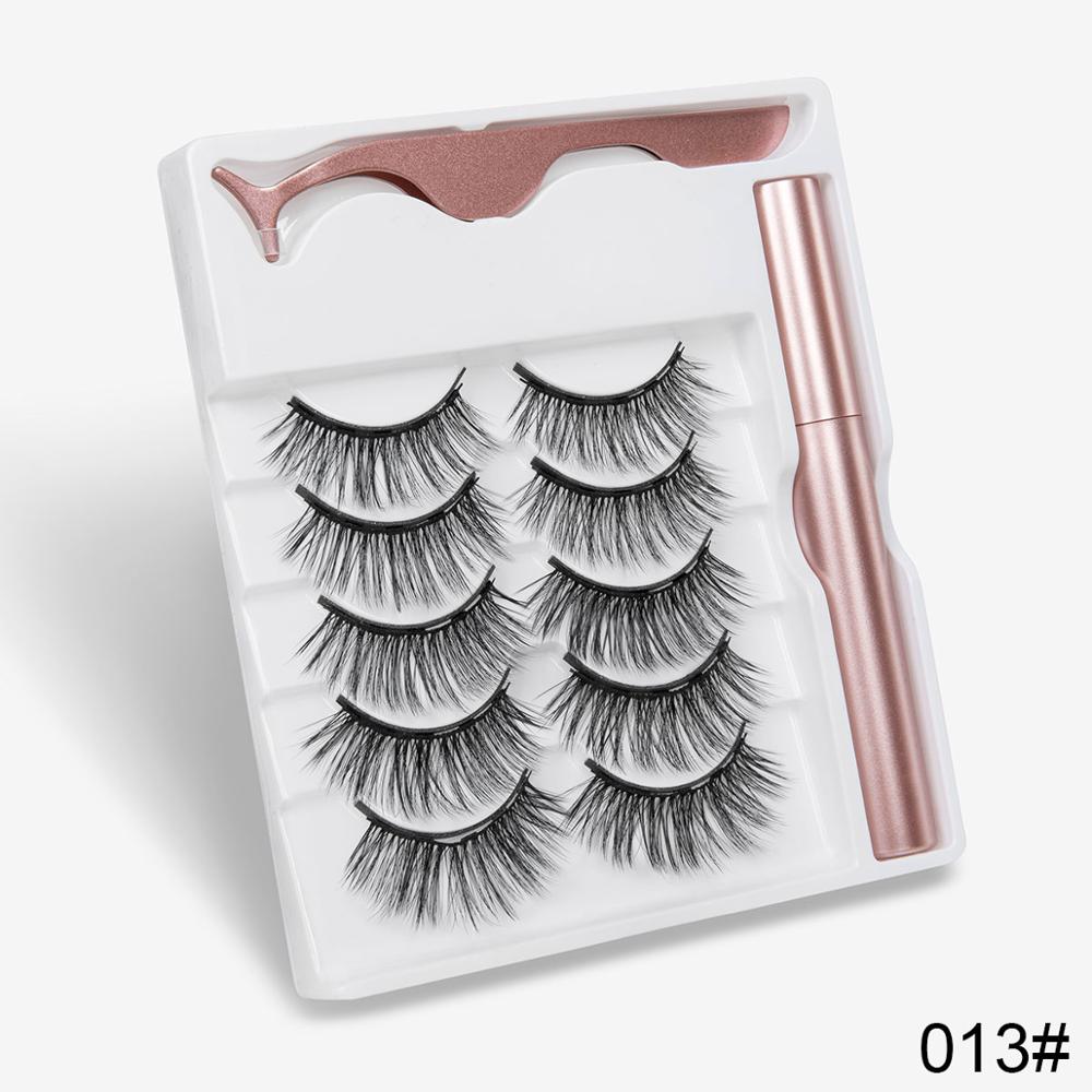Sexy Sheep Magnetic Faux Mink Volume Eyelashes Kit Set (5 Pairs