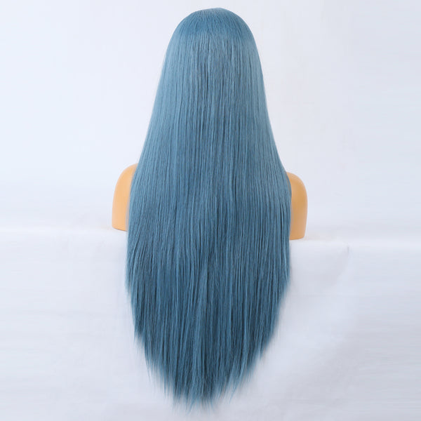 Premium Wig - Charming Victoria Long Straight Blue Hair Wigs-Lace Front Wig-UNIQSO