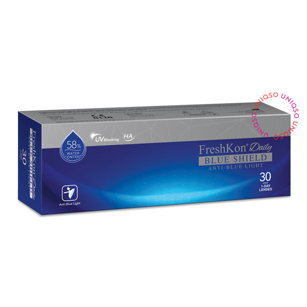 FreshKon Daily Blue Shield (10 lenses/pack)-Clear Contacts-UNIQSO