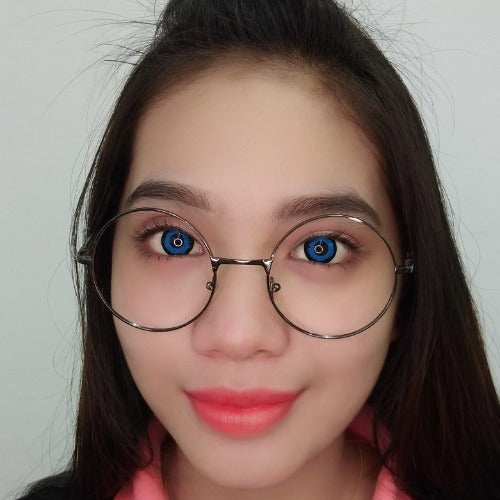 Sweety Crazy Blue Elf (1 lens/pack)-Crazy Contacts-UNIQSO