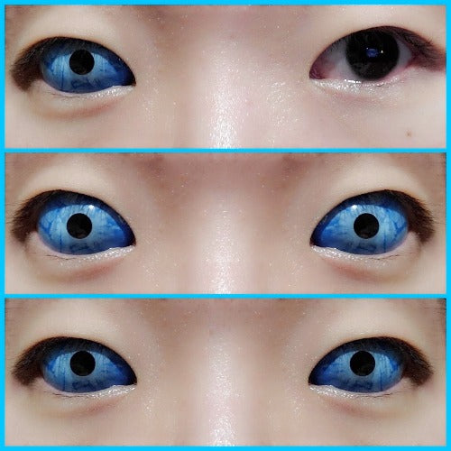 Sweety Blue Sclera Contacts Ice Zombie (1 lens/pack)-Sclera Contacts-UNIQSO