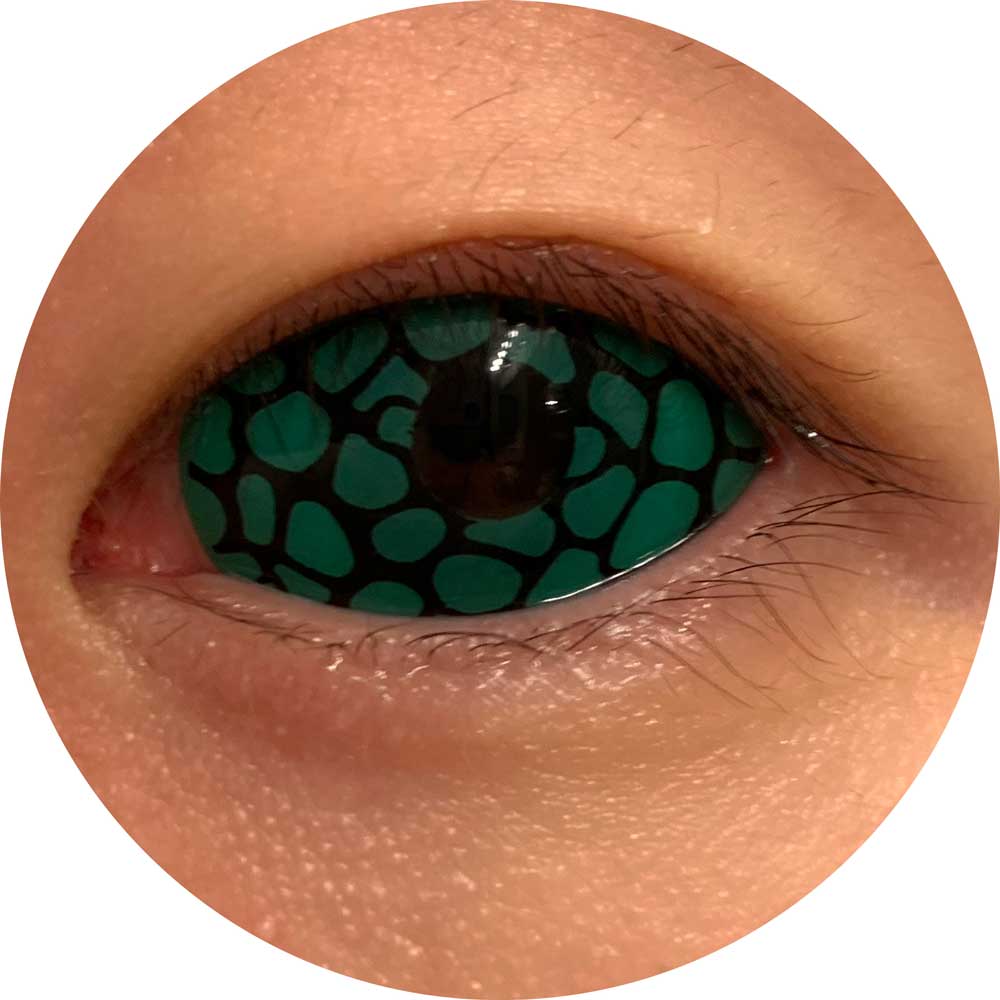 Green Lizard Eye Contact Lenses, 30 Day