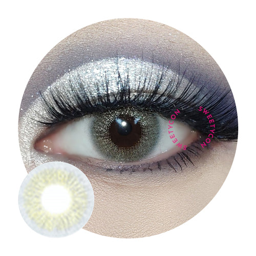 Sweety Glitter Mousse Silver (1 lens/pack)-Colored Contacts-UNIQSO