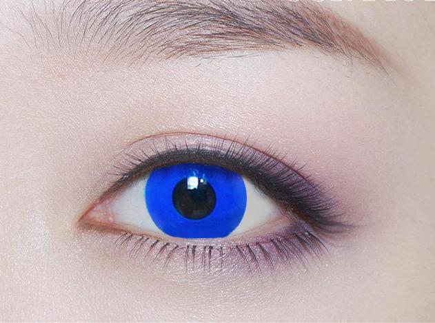 Kazzue Crazy Lens with Power - Royal Sky Blue (1 lens/pack)-Crazy Contacts-UNIQSO