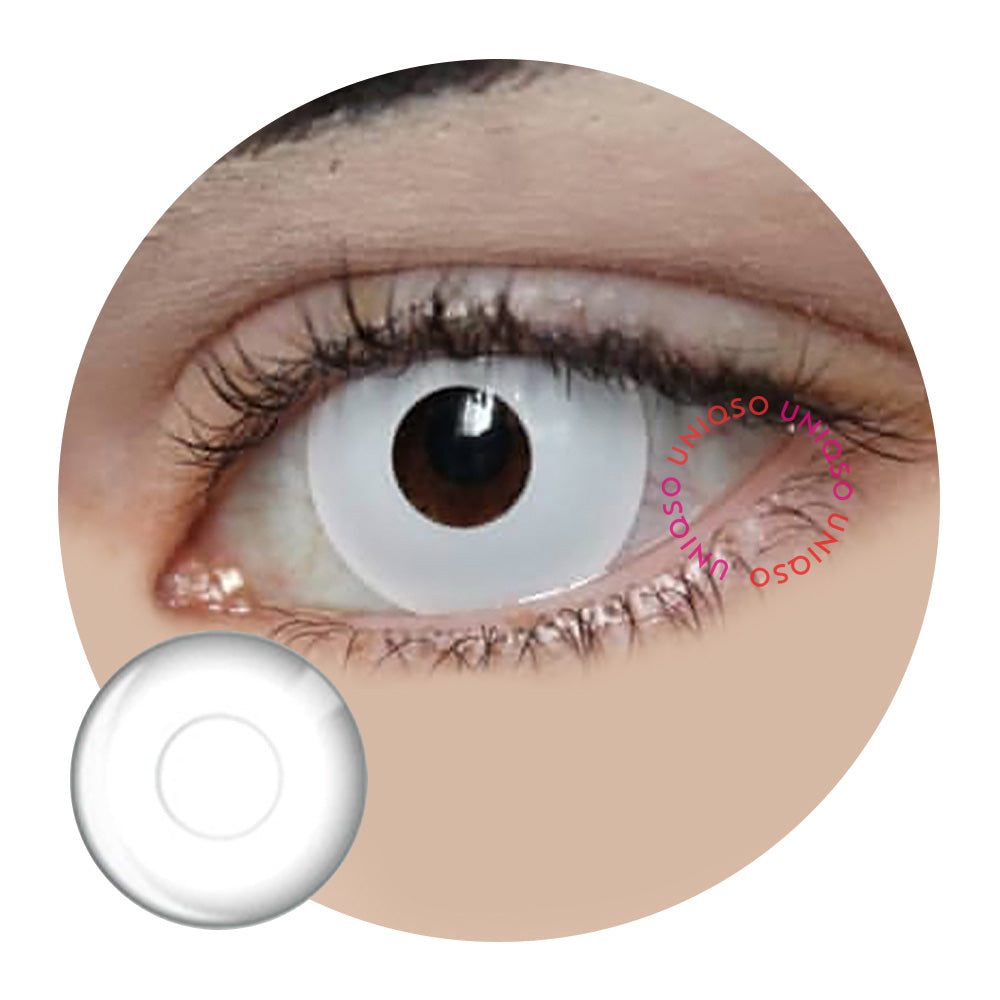 Colorvue Crazy Whiteout - 3 Months (Prescription) (2 lenses/pack)-Crazy Contacts-UNIQSO