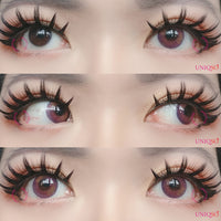 Sweety Nude Brown Violet Colored Contacts – UNIQSO
