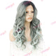 Premium Wig - Reverse Balayage Grey Wig-Lace Front Wig-UNIQSO