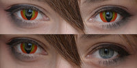 Phantasee Crazy Red Dragon Eyes - 1 Day Disposable (2 lenses/pack)-Crazy Contacts-UNIQSO