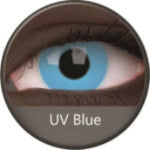 Phantasee UV Glow Crazy Lens Blue (2 lenses/pack)-UV Contacts-UNIQSO