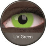Phantasee UV Glow Crazy Lens Green (2 lenses/pack)-UV Contacts-UNIQSO