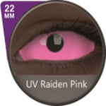 Phantasee UV Glow Pink Sclera Lens Raiden Pink (2 lenses/pack)-Sclera UV Contacts-UNIQSO