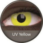 Phantasee UV Glow Crazy Lens Yellow (2 lenses/pack)-UV Contacts-UNIQSO