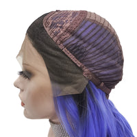 Premium Wig - Deep Root Neon Navy Lustrous Long Lace Front Wig-Lace Front Wig-UNIQSO
