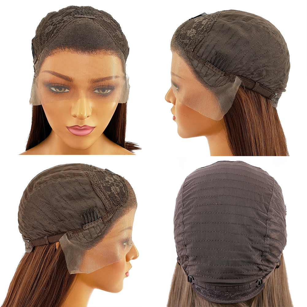 Premium Wig - Velvet Pumplin Front Lace Body Wave Hair Wig-Lace Front Wig-UNIQSO