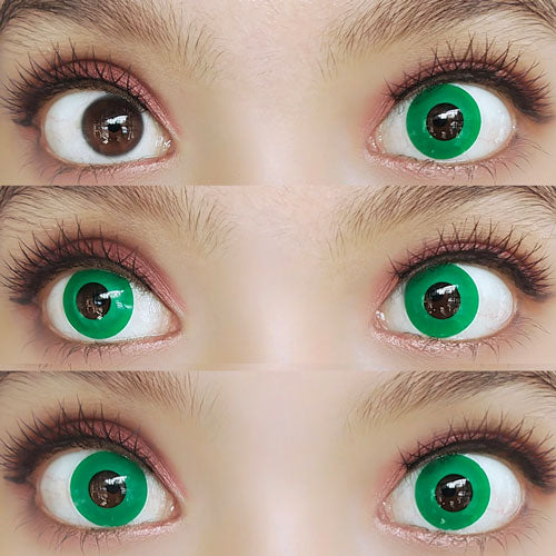 Sweety Crazy Solid Dark Green (1 lens/pack)-Crazy Contacts-UNIQSO