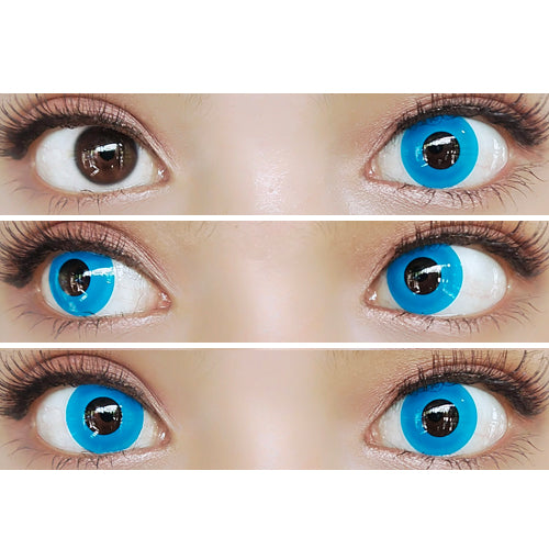 Sweety Crazy Solid Blue (1 lens/pack)-Crazy Contacts-UNIQSO