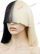 Cosplay Wig - Sia Cosplay Split Color Wig (Blunt Cut Bob)-Cosplay Wig-UNIQSO