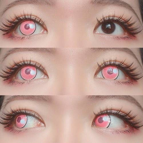 Sweety Anime Cloud Rim Pink (1 lens/pack)-Colored Contacts-UNIQSO