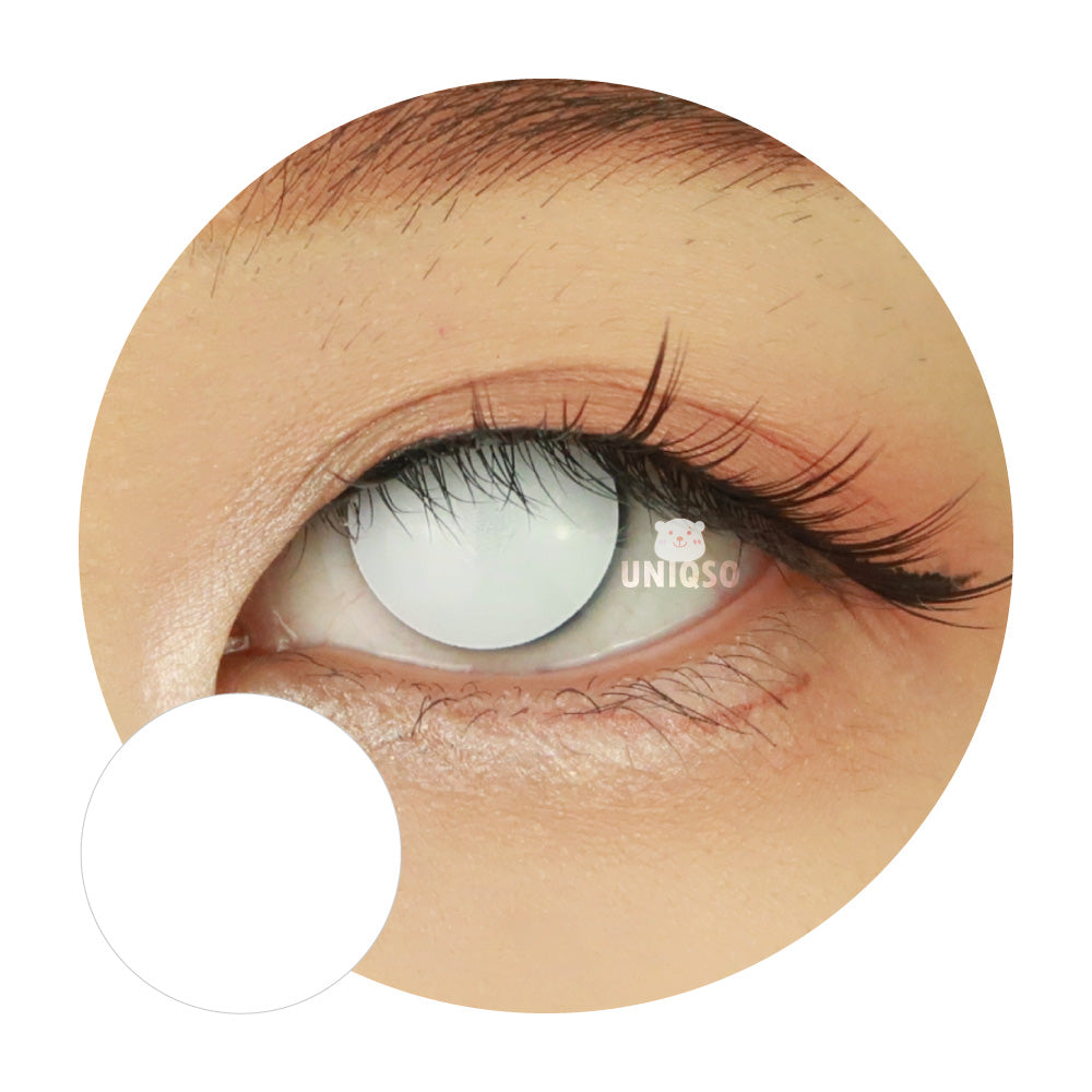 Crazy Crazy Contacts / Cosplay Contacts - Blind White | Halloween