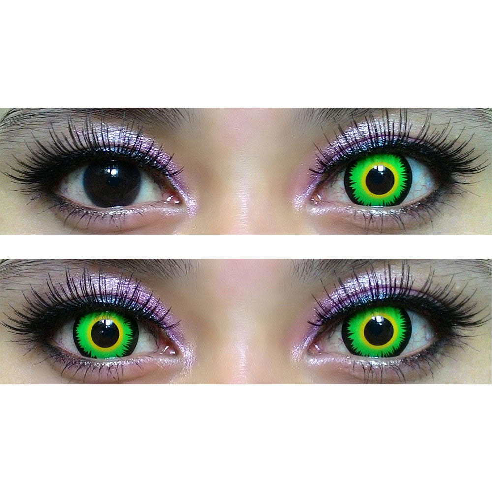 Sweety Crazy Green Werewolf Halloween Contacts – UNIQSO
