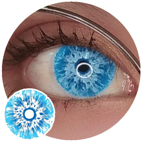 Sweety Crazy Lens - White Walker (UV) (1 lens/pack)-UV Contacts-UNIQSO