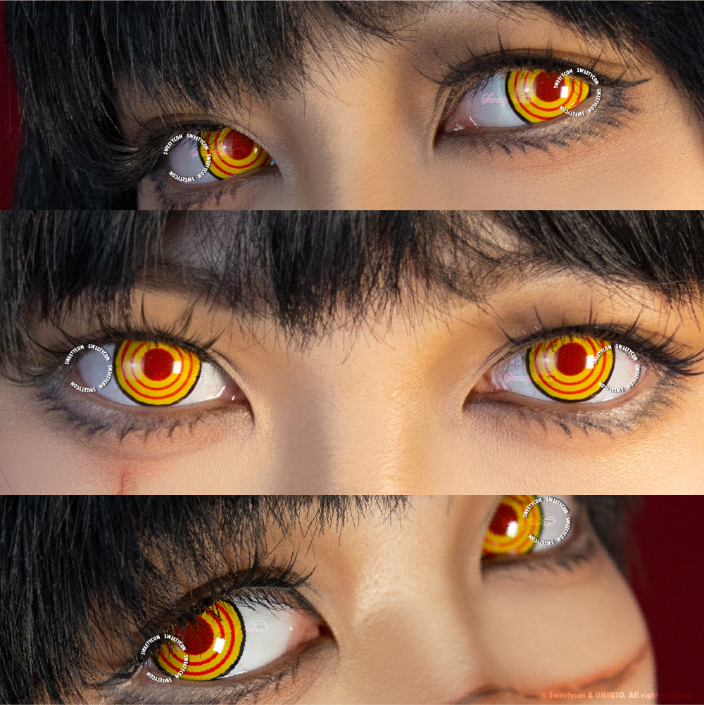 Sweety Crazy Yellow Rings V2 Anime Cosplay Contacts - UNIQSO