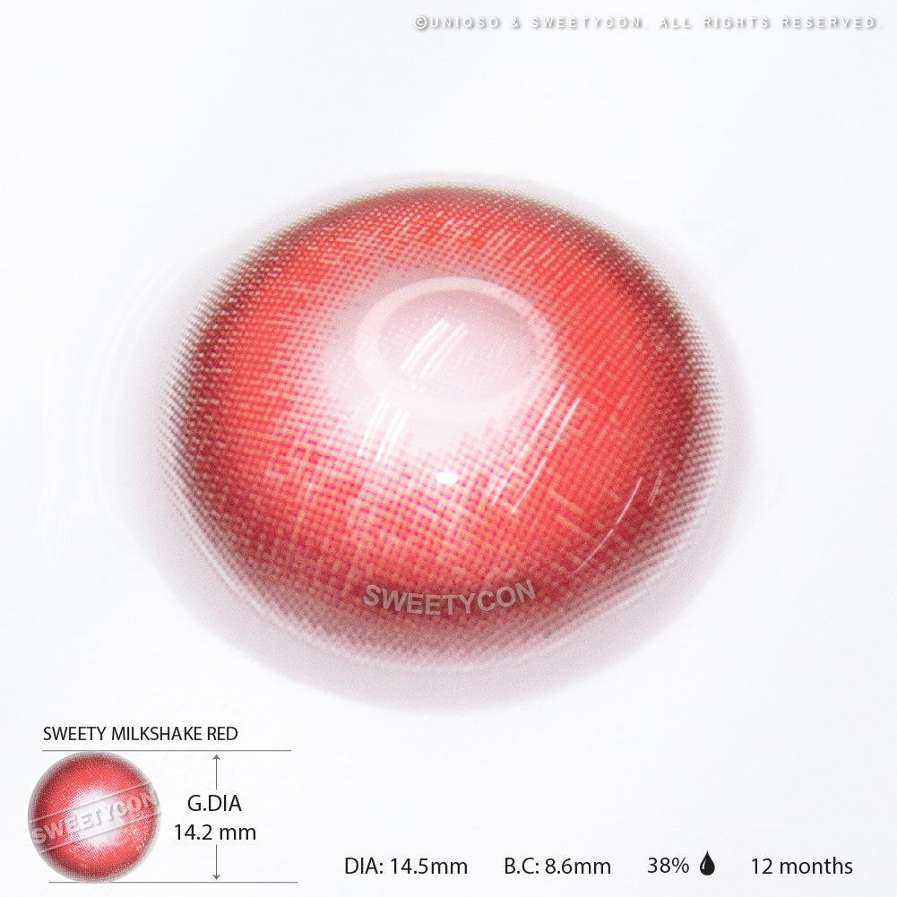 Sweety Milkshake Red Anime Cosplay Contacts US Fast Shipping – UNIQSO